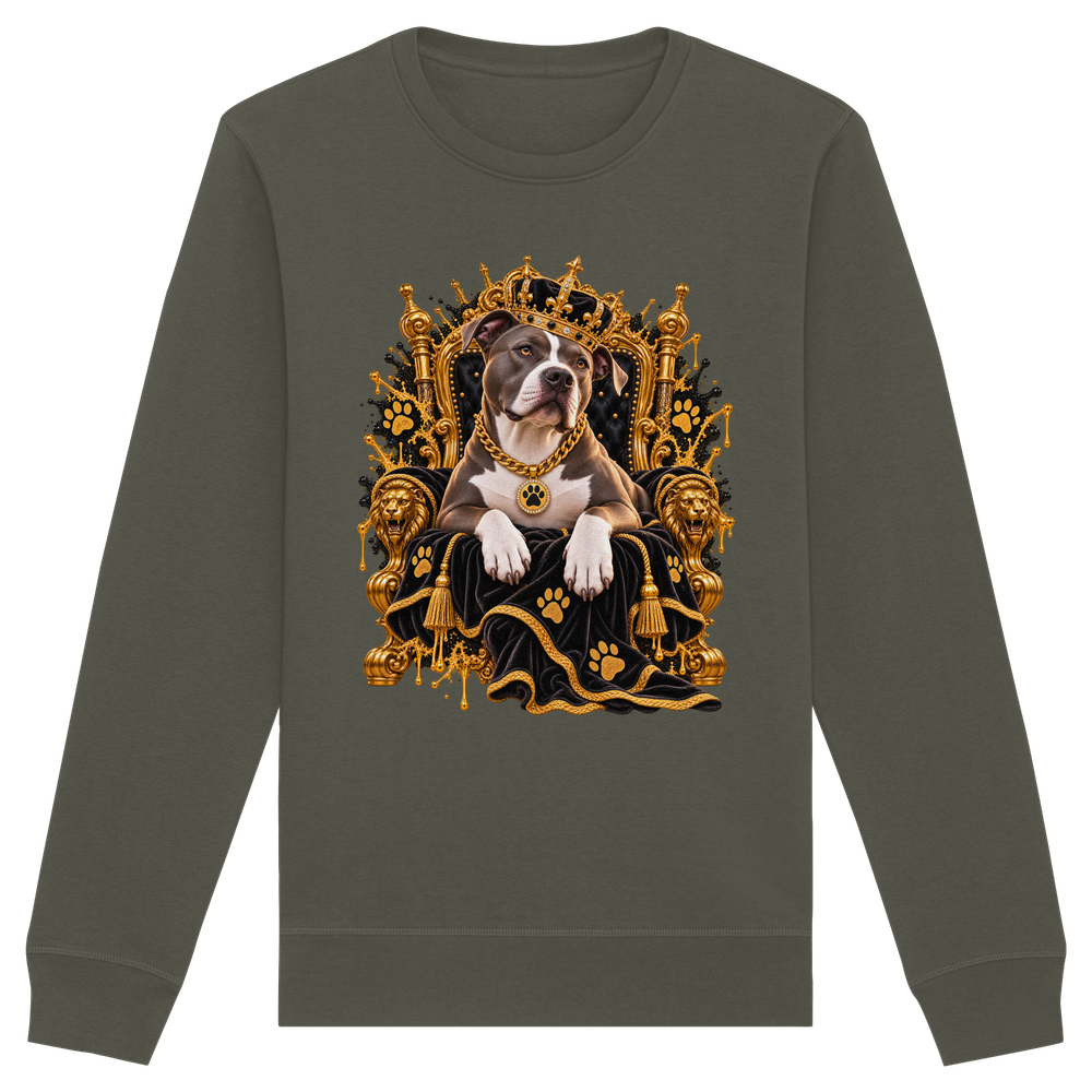 American Staffordshire Terrier - King - Organic Basic Unisex Sweatshirt – Bild 6