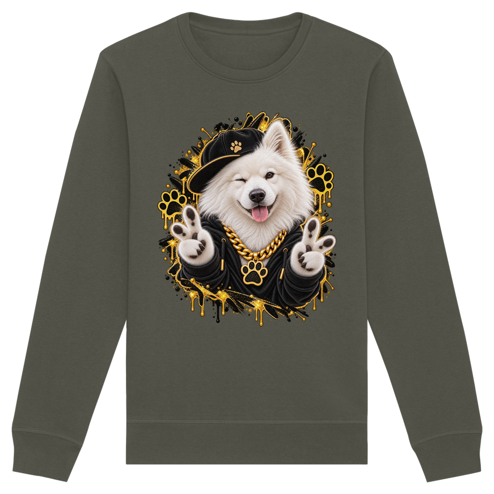 Samojede - Funny - Organic Basic Unisex Sweatshirt – Bild 8