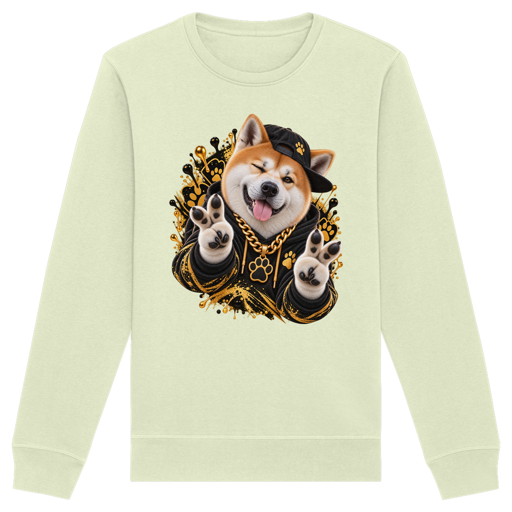 Akita - Funny - Organic Basic Unisex Sweatshirt – Bild 6