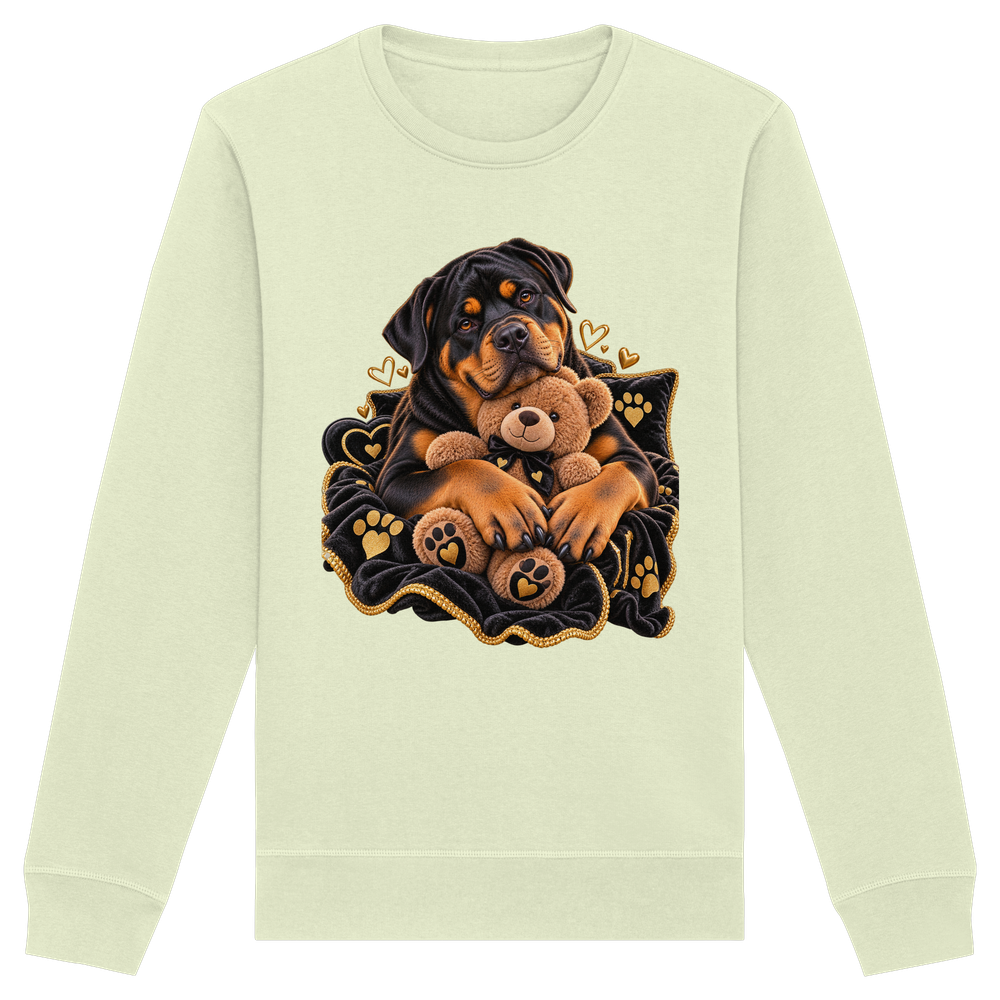 Rottweiler - Cuddle - Organic Basic Unisex Sweatshirt – Bild 7