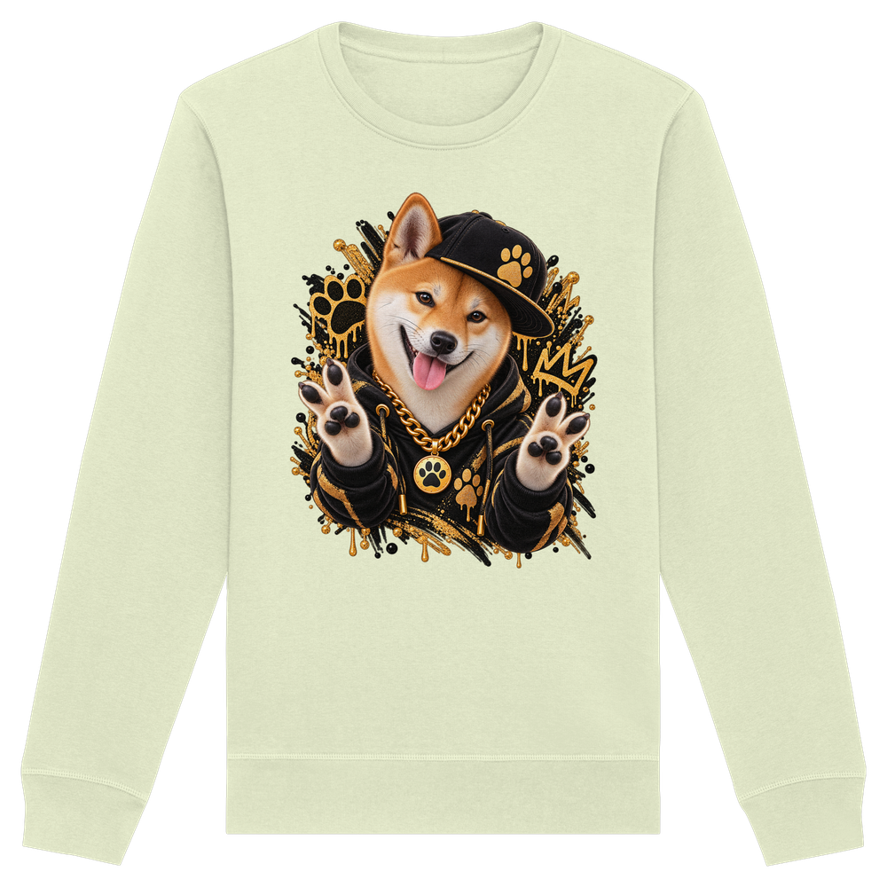 Shiba Inu - Funny - Organic Basic Unisex Sweatshirt – Bild 6