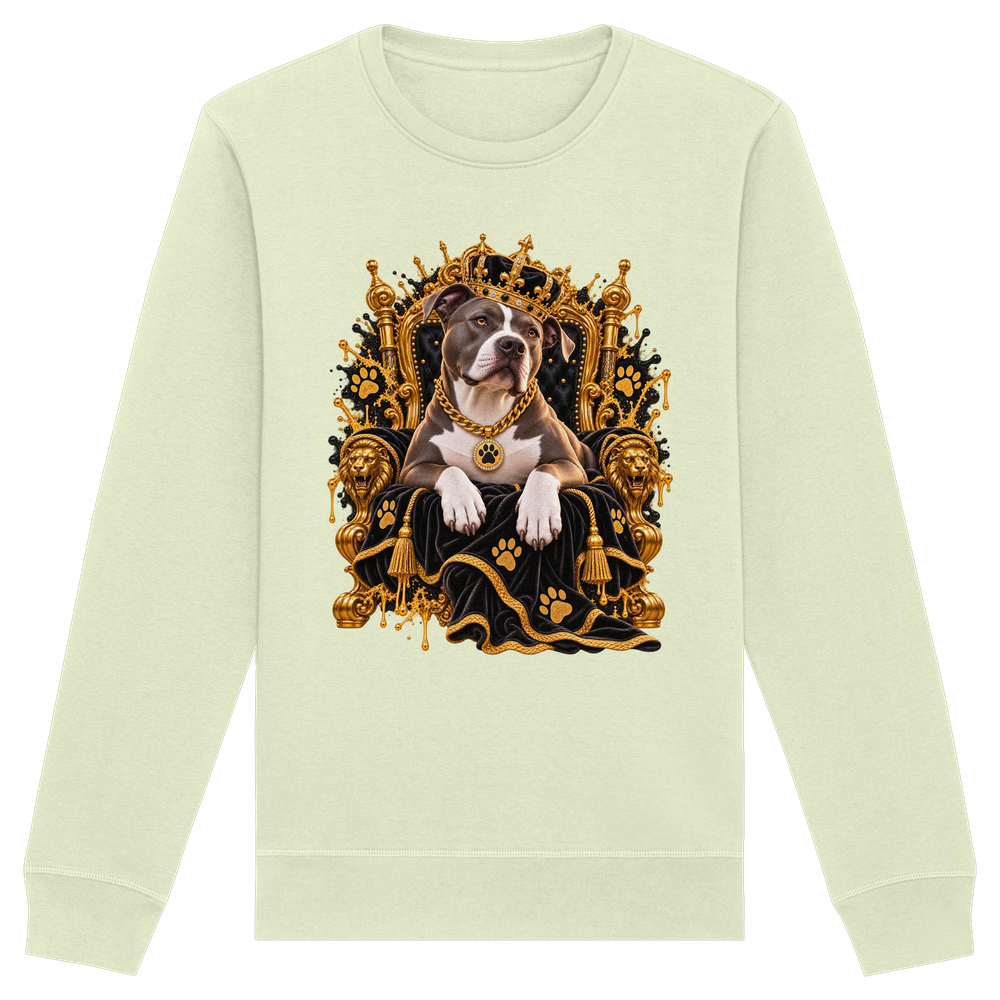 American Staffordshire Terrier - King - Organic Basic Unisex Sweatshirt – Bild 8