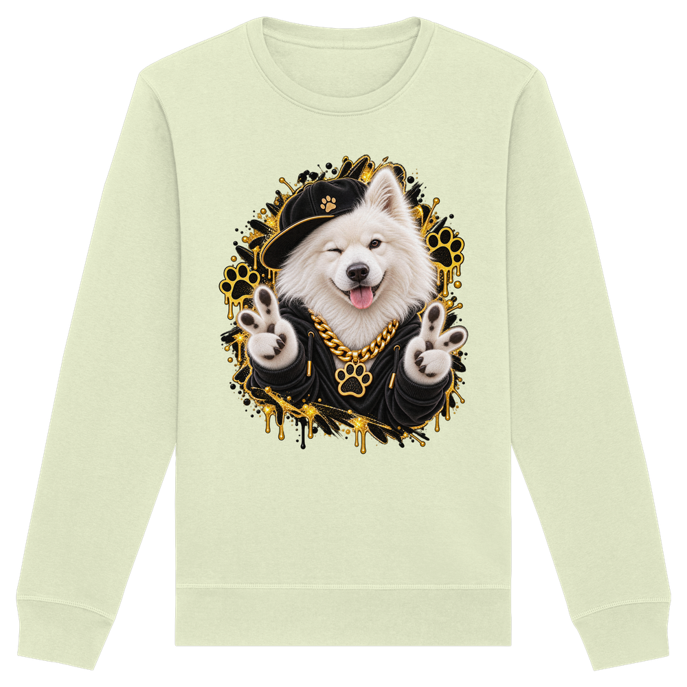 Samojede - Funny - Organic Basic Unisex Sweatshirt – Bild 5