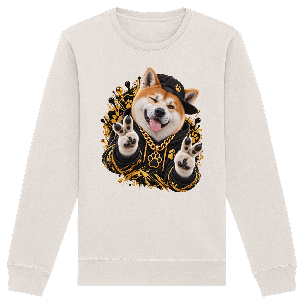 Akita - Funny - Organic Basic Unisex Sweatshirt – Bild 10