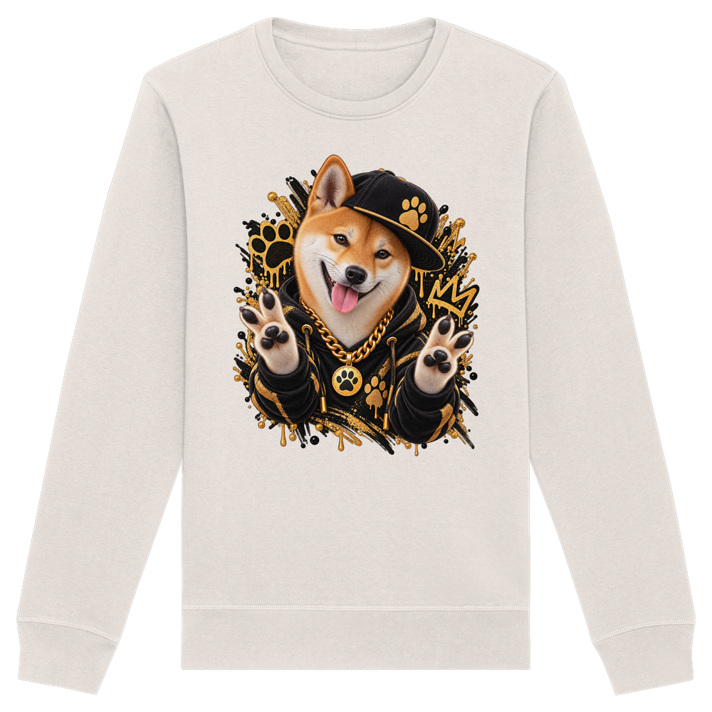 Shiba Inu - Funny - Organic Basic Unisex Sweatshirt – Bild 10