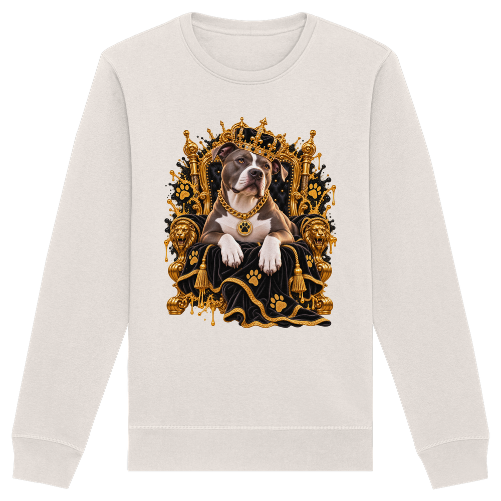 American Staffordshire Terrier - King - Organic Basic Unisex Sweatshirt – Bild 4