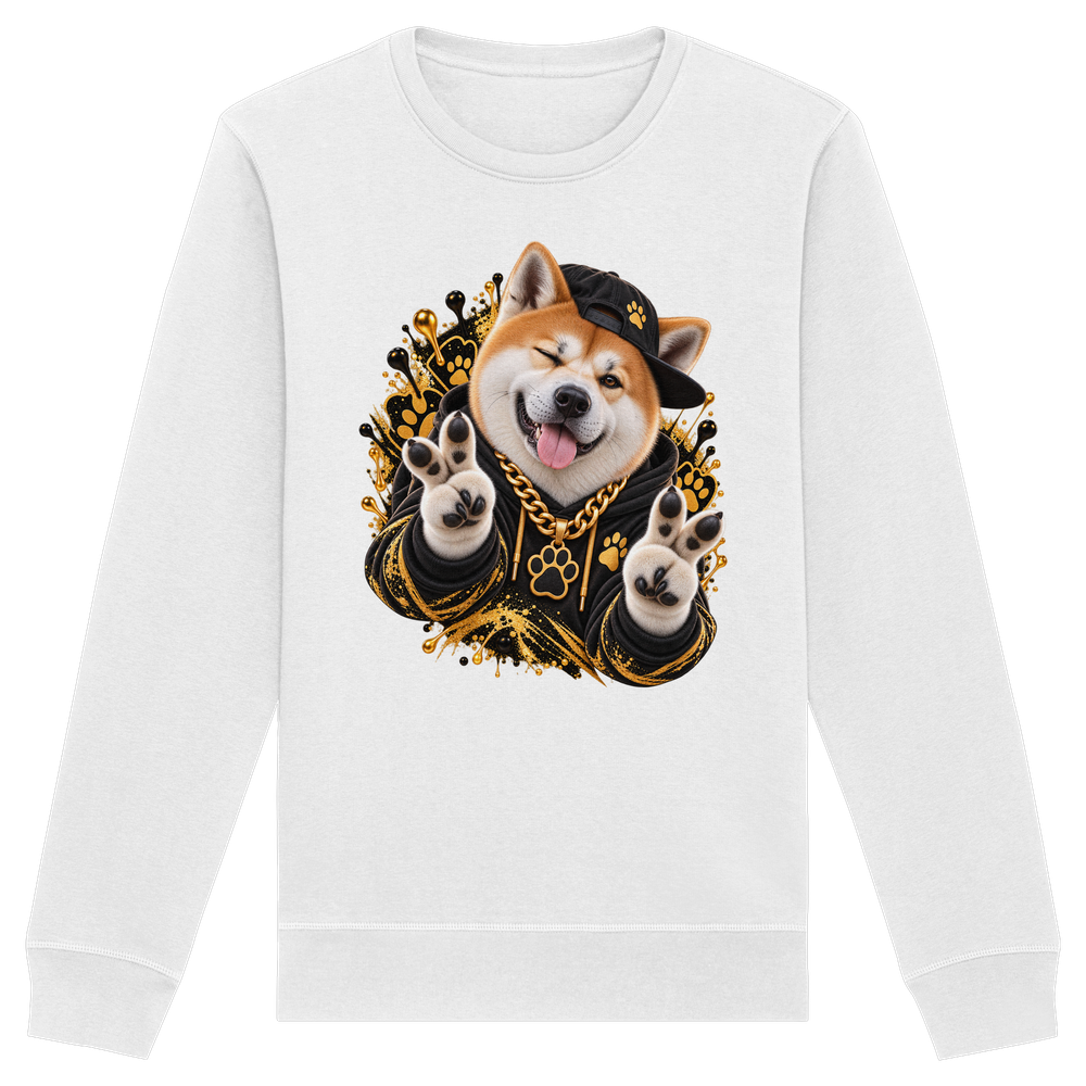 Akita - Funny - Organic Basic Unisex Sweatshirt – Bild 2