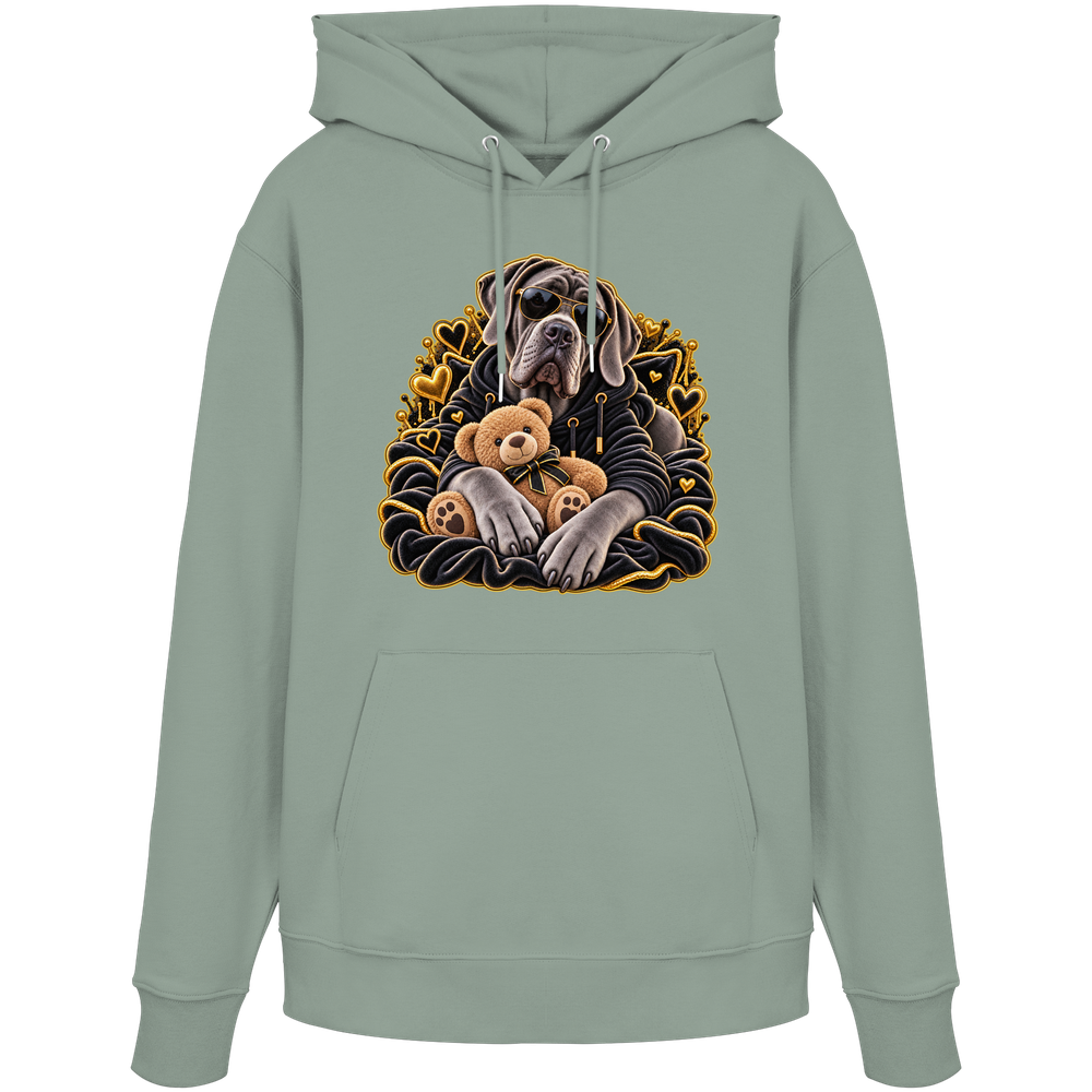 Deutsche Dogge - Cuddle - Organic Hoodie – Bild 4