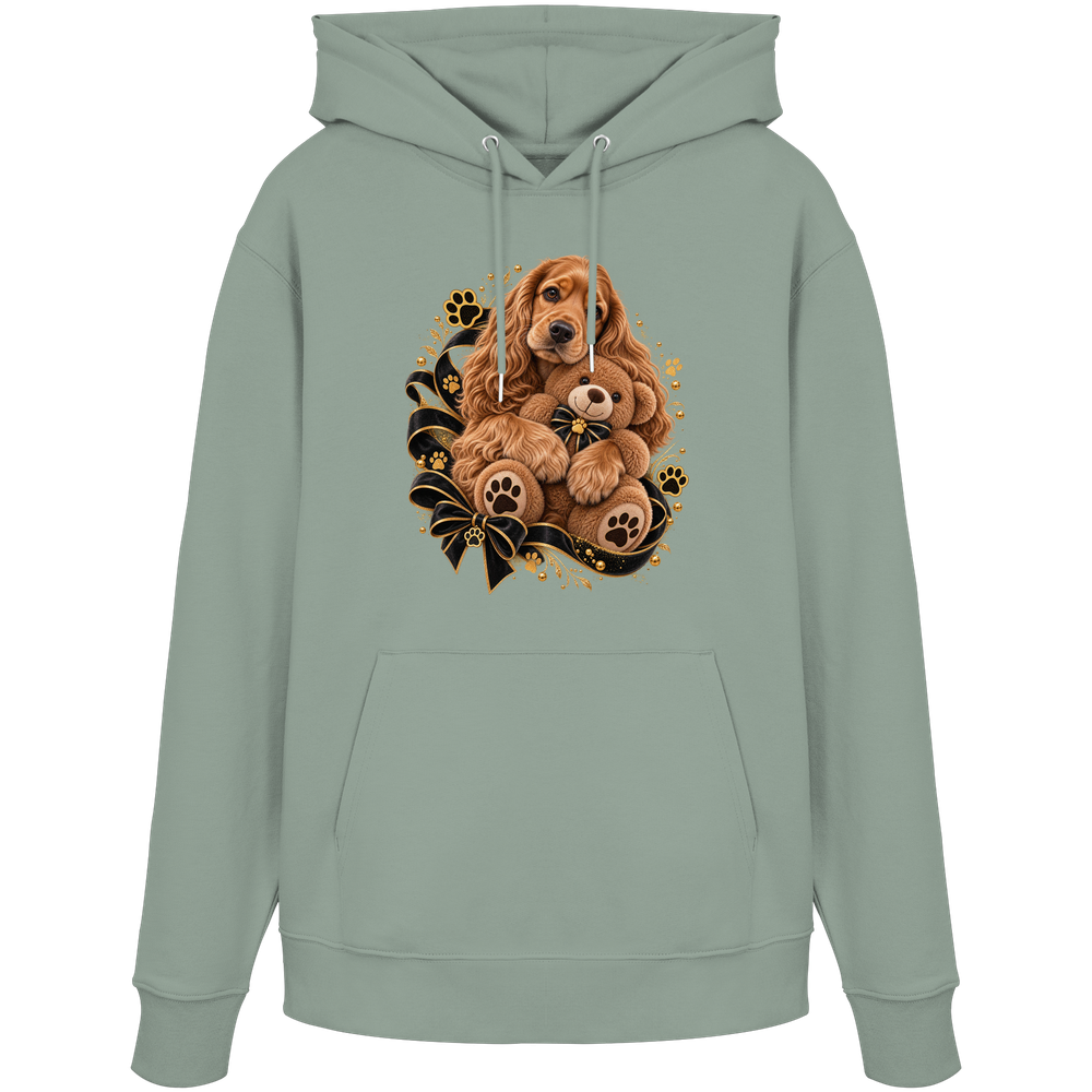 Cocker Spaniel - Cuddle - Organic Hoodie – Bild 4
