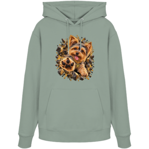 Yorkshire Terrier - Breaking Through - Organic Hoodie