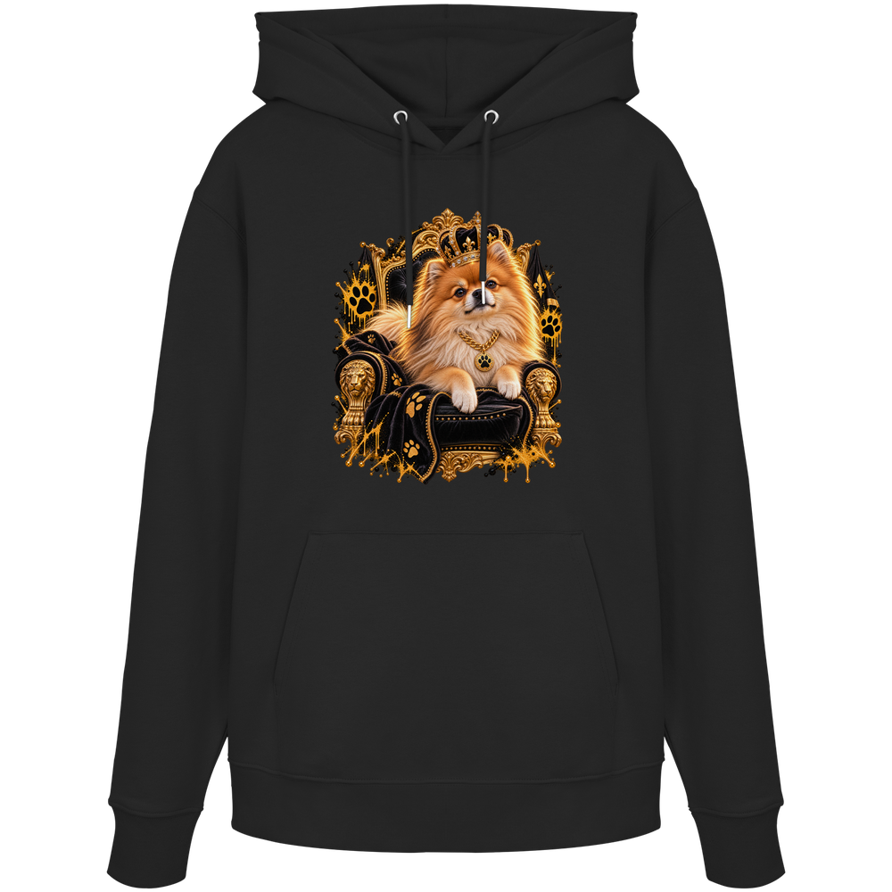 Pomeranian - King - Organic Hoodie – Bild 2