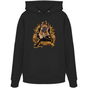 Französische Bulldogge - King - Organic Hoodie