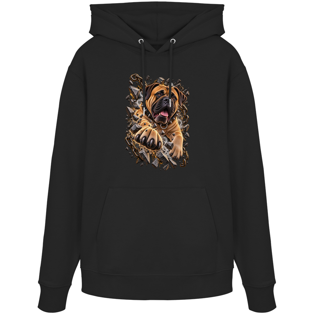 Bullmastiff - Breaking Through - Organic Hoodie
