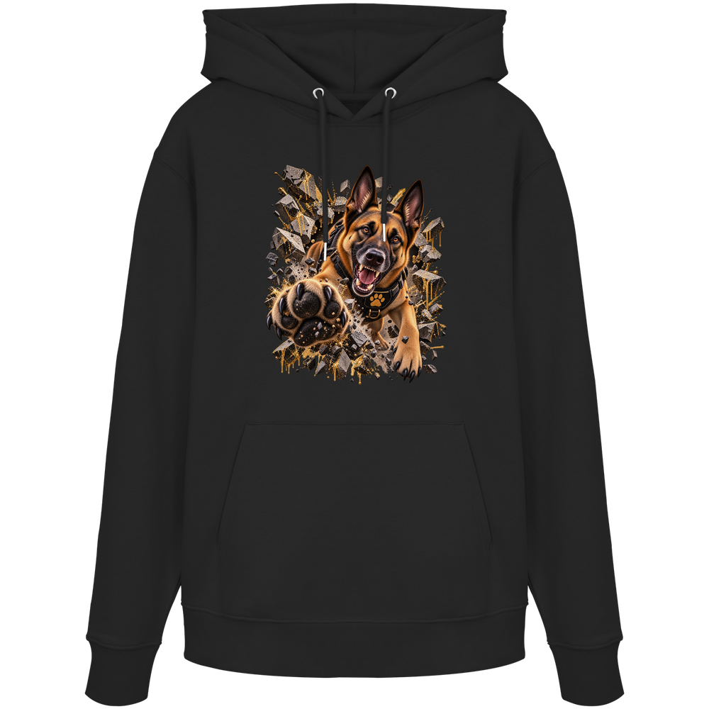 Malinois - Breaking Through - Organic Hoodie