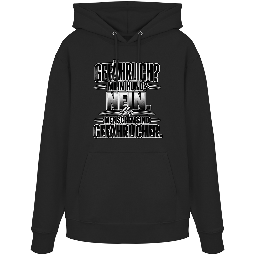 Gefährlich? Nein. - Organic Hoodie – Bild 2
