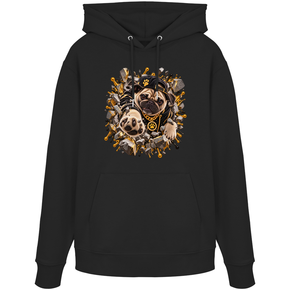Mops - Breaking Through - Organic Hoodie