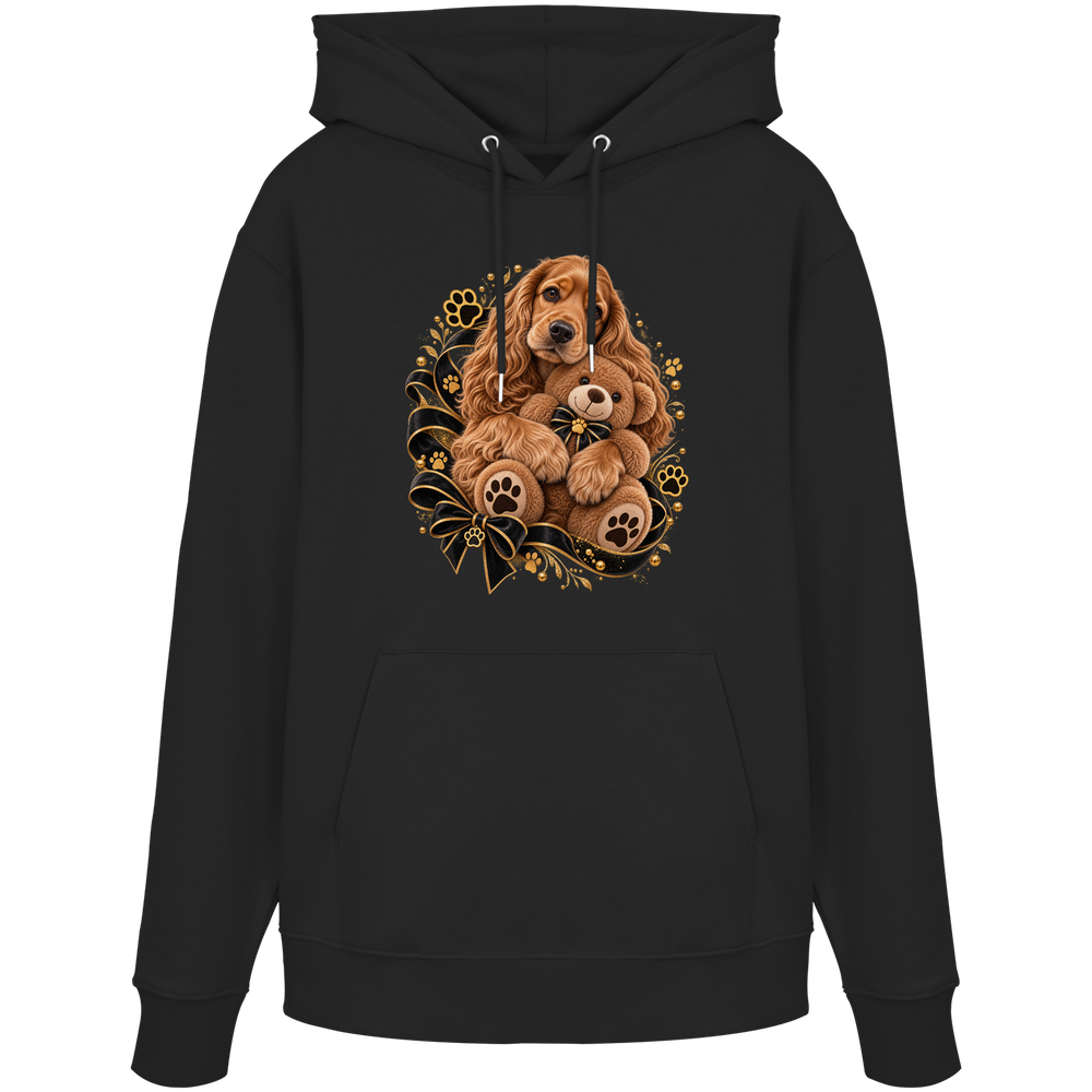 Cocker Spaniel - Cuddle - Organic Hoodie – Bild 2