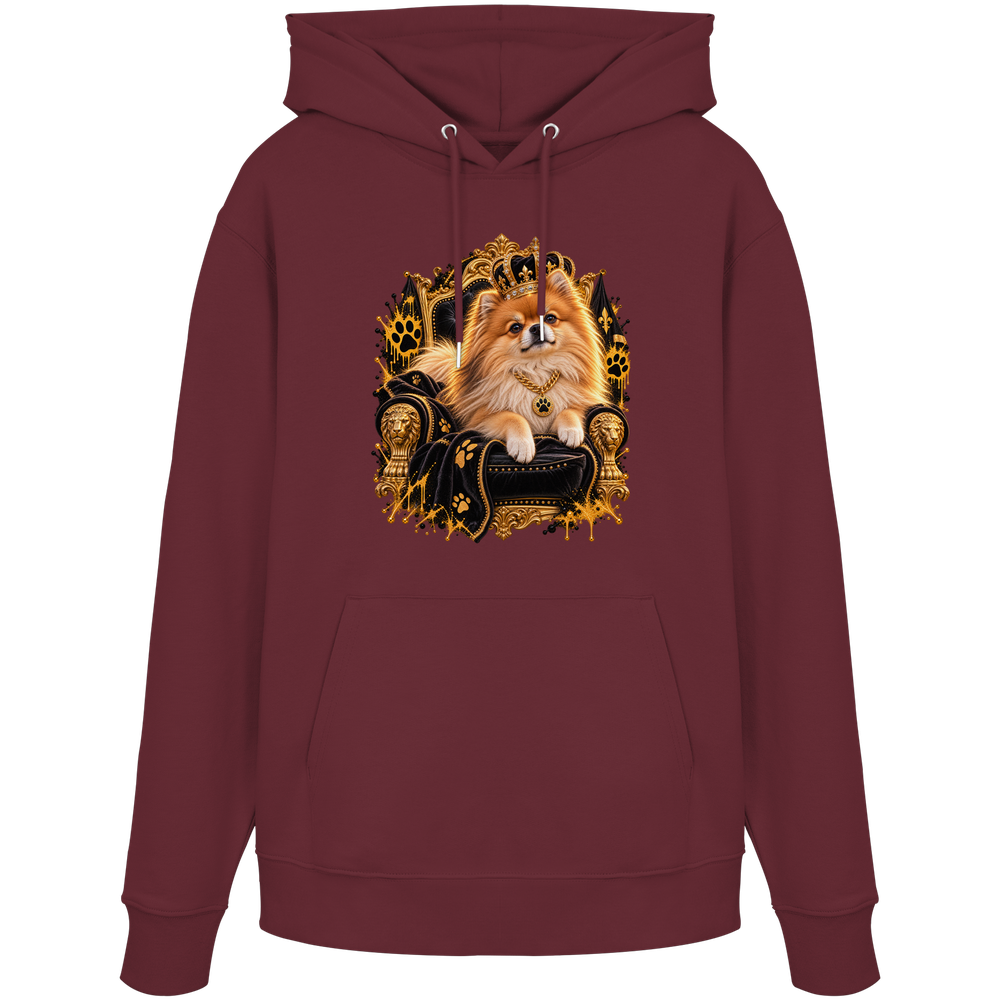 Pomeranian - King - Organic Hoodie – Bild 5
