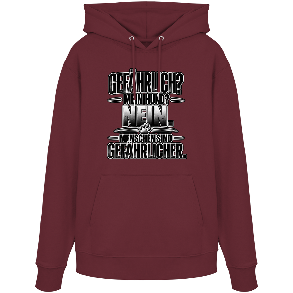 Gefährlich? Nein. - Organic Hoodie – Bild 3