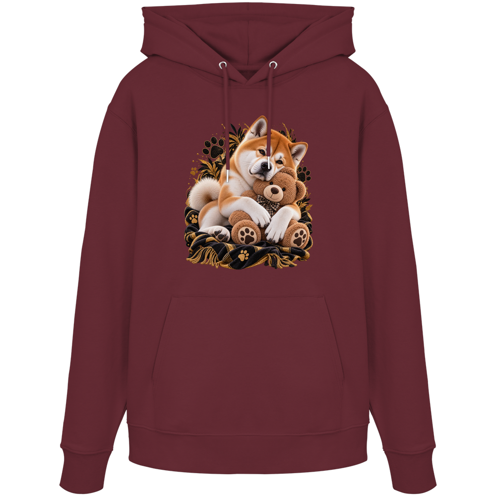 Akita - Cuddle - Organic Hoodie – Bild 6