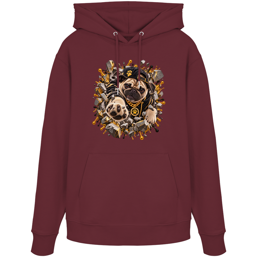 Mops - Breaking Through - Organic Hoodie