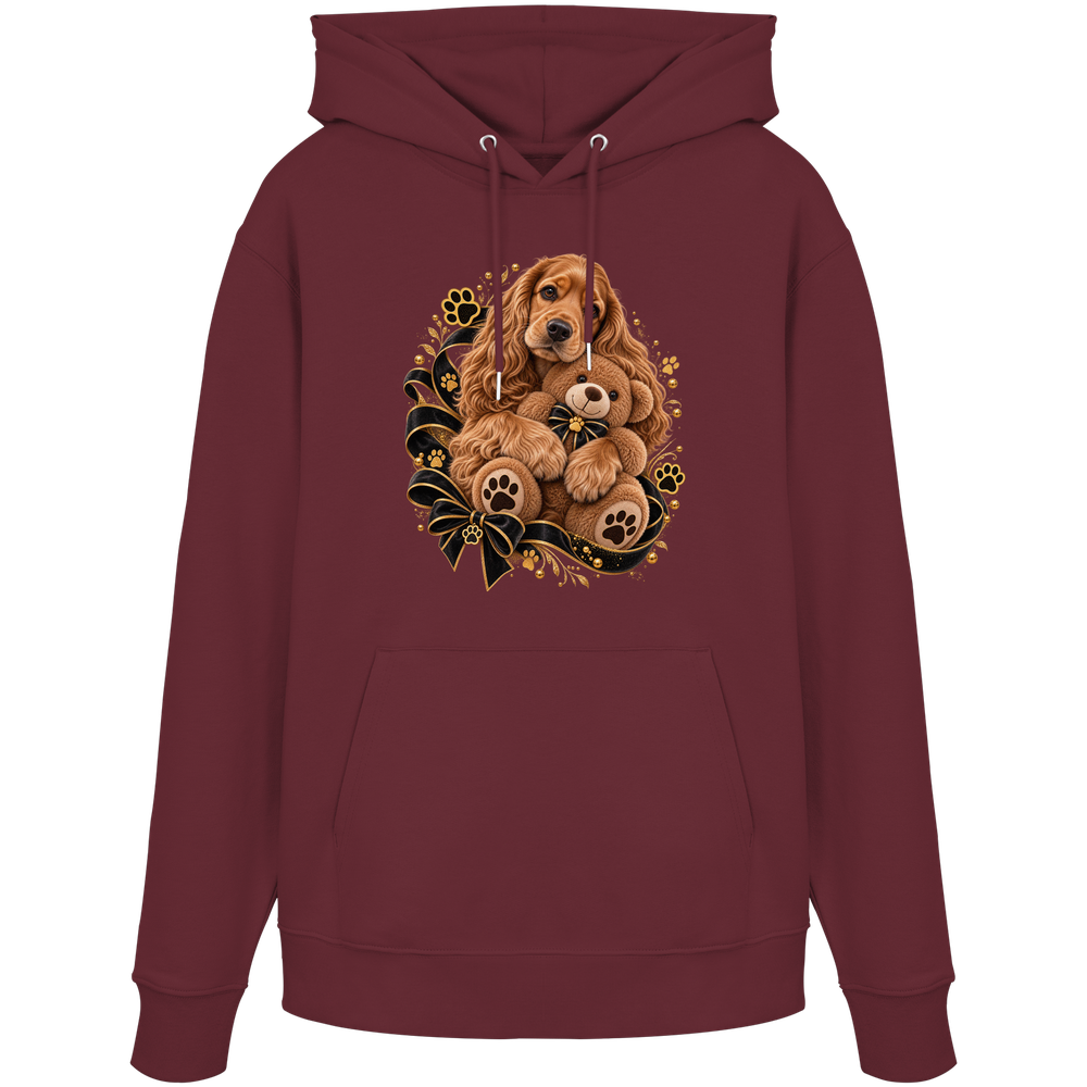 Cocker Spaniel - Cuddle - Organic Hoodie – Bild 5