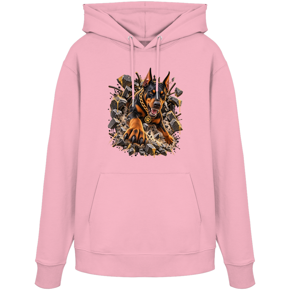 Dobermann - Breaking Through - Organic Hoodie