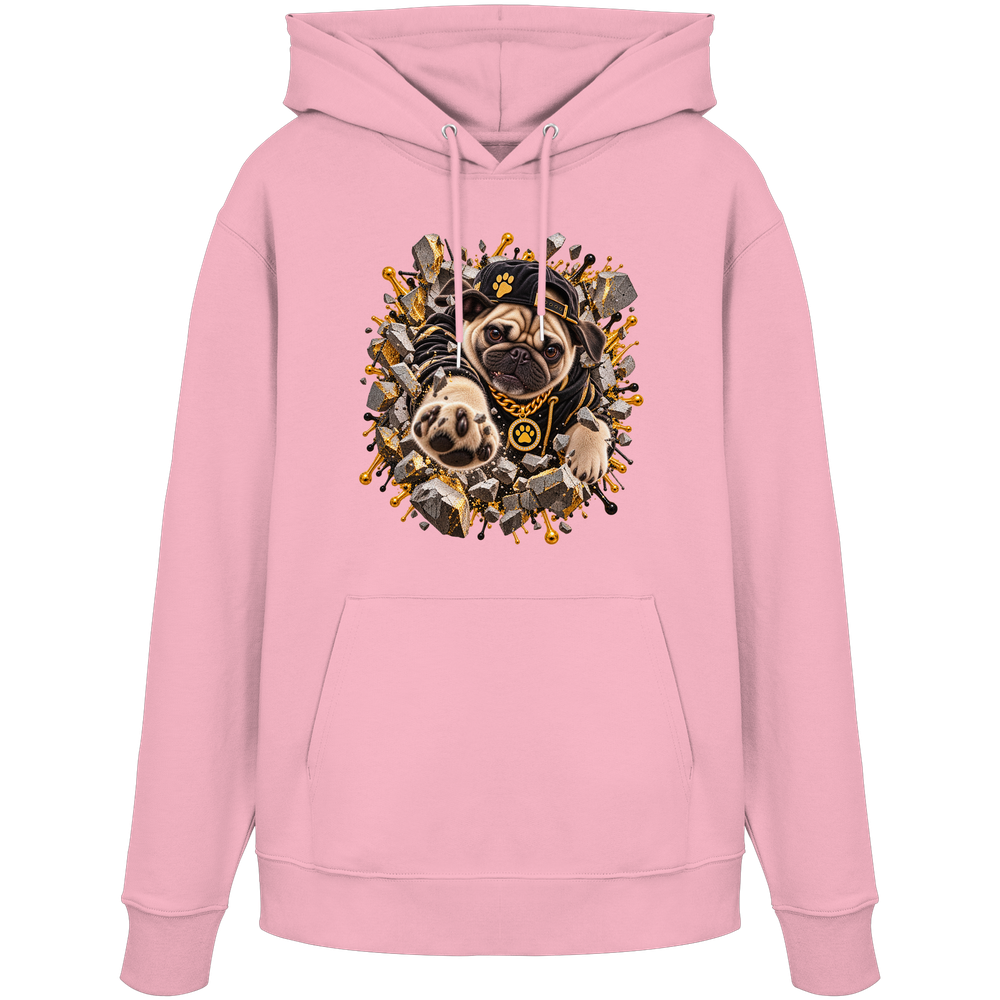 Mops - Breaking Through - Organic Hoodie