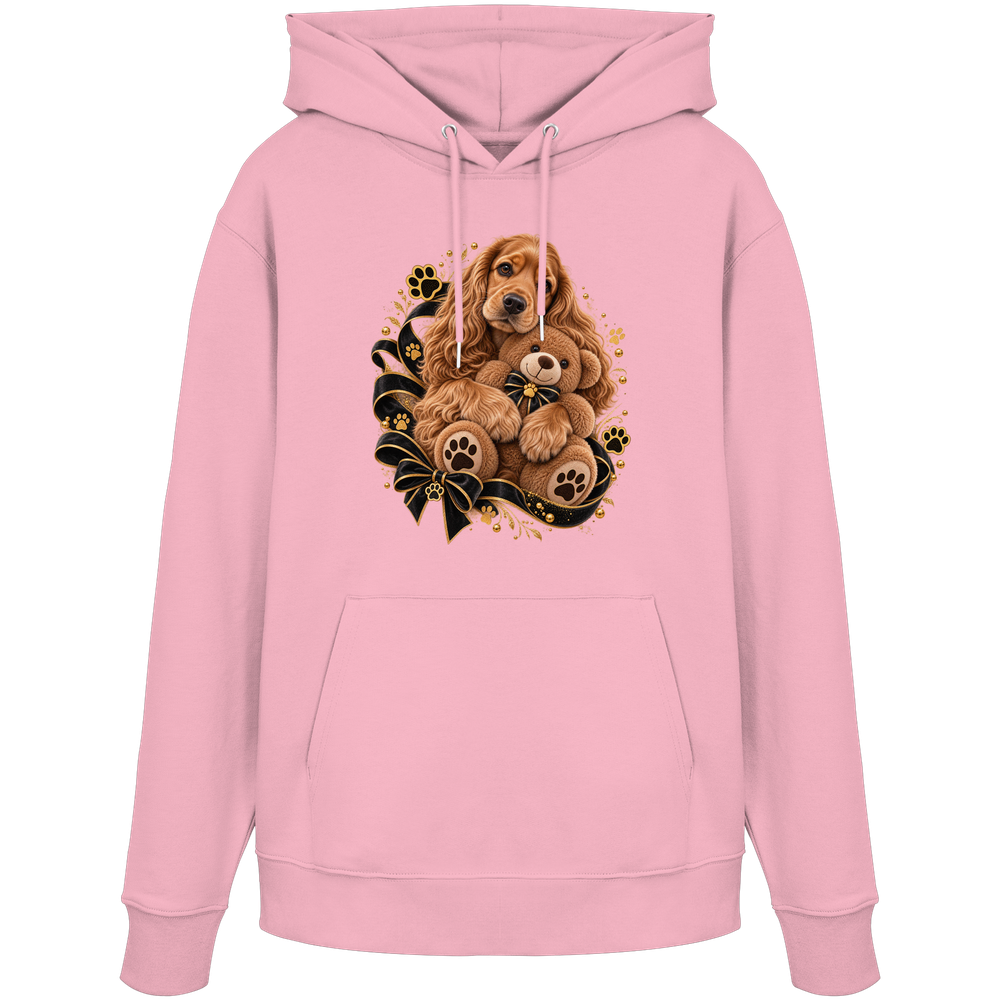 Cocker Spaniel - Cuddle - Organic Hoodie – Bild 10