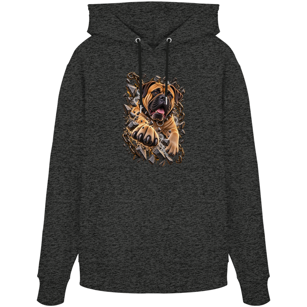 Bullmastiff - Breaking Through - Organic Hoodie – Bild 10