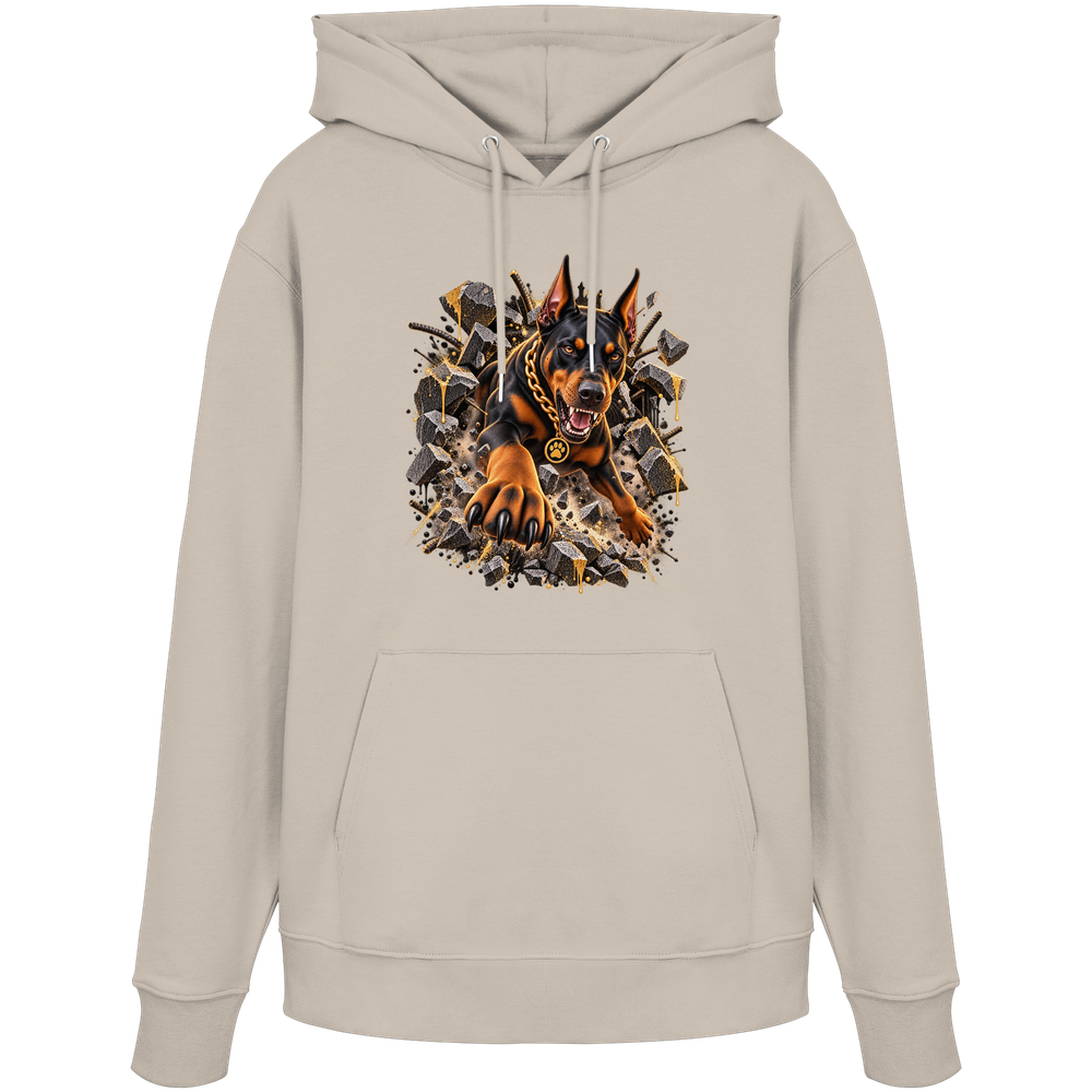 Dobermann - Breaking Through - Organic Hoodie