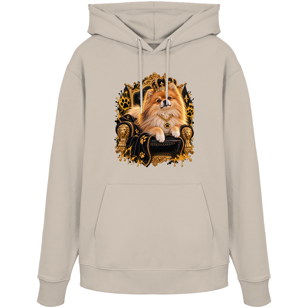 Pomeranian - King - Organic Hoodie – Bild 6