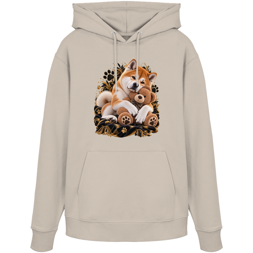Akita - Cuddle - Organic Hoodie – Bild 8