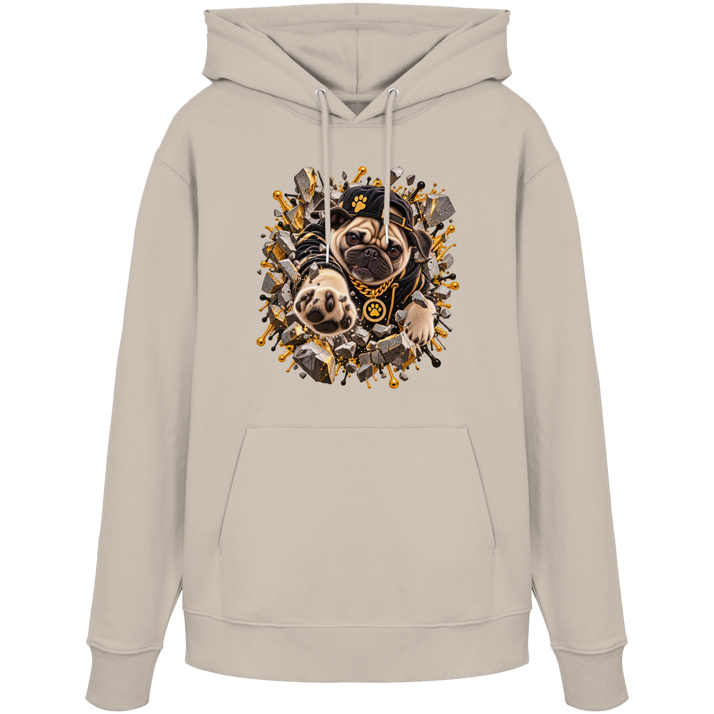 Mops - Breaking Through - Organic Hoodie