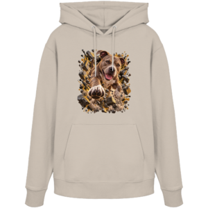 American Pitbull Terrier - Breaking Through - Organic Hoodie