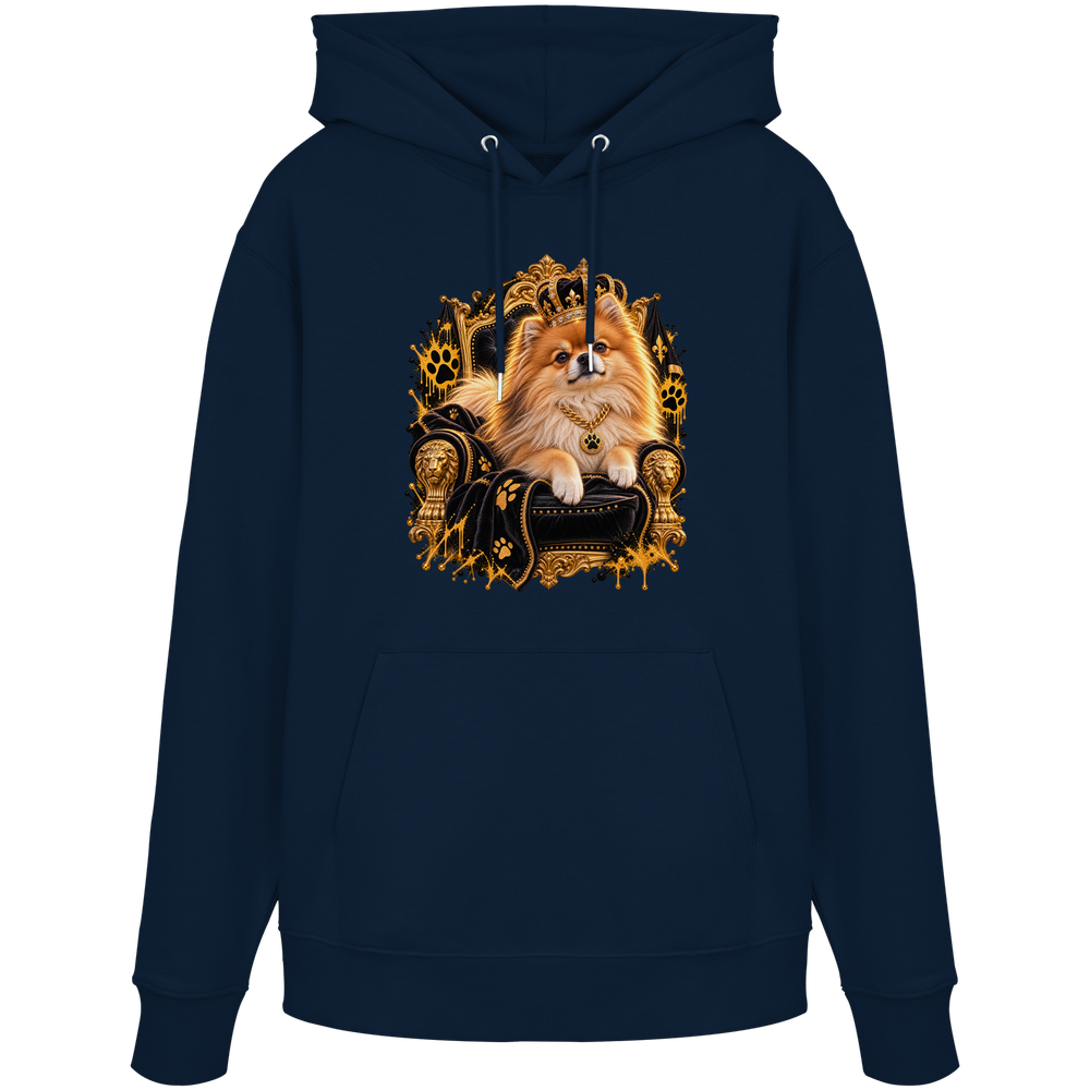 Pomeranian - King - Organic Hoodie – Bild 7