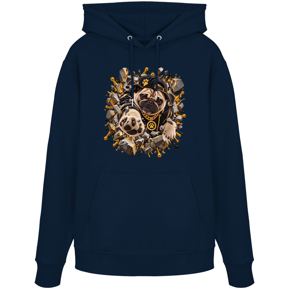 Mops - Breaking Through - Organic Hoodie