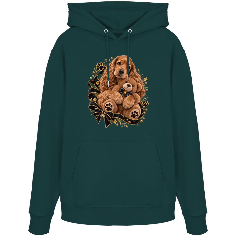Cocker Spaniel - Cuddle - Organic Hoodie – Bild 7