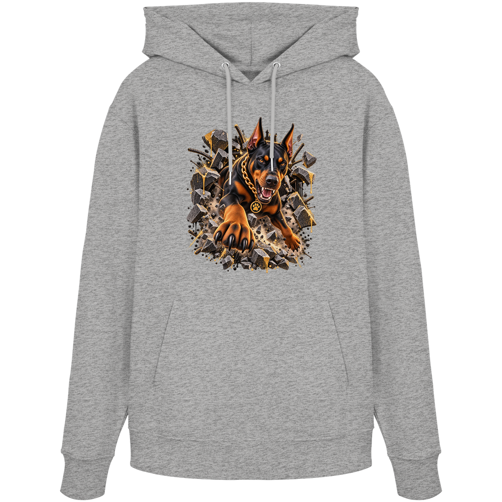 Dobermann - Breaking Through - Organic Hoodie