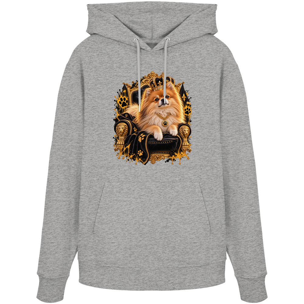 Pomeranian - King - Organic Hoodie – Bild 3