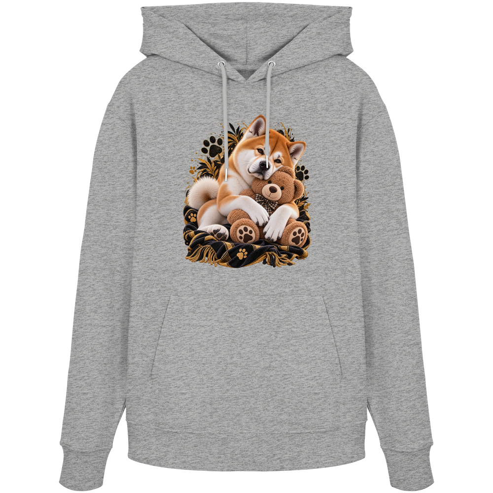 Akita - Cuddle - Organic Hoodie – Bild 3
