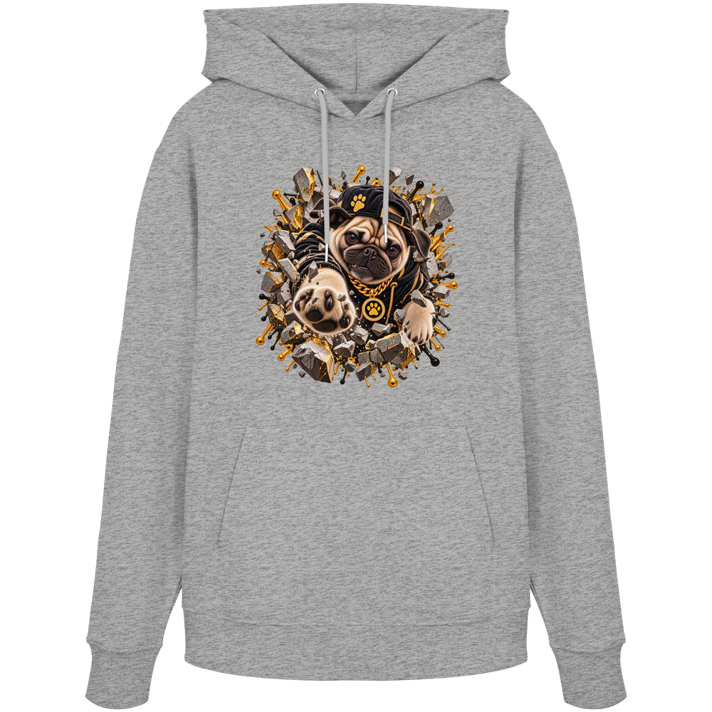 Mops - Breaking Through - Organic Hoodie