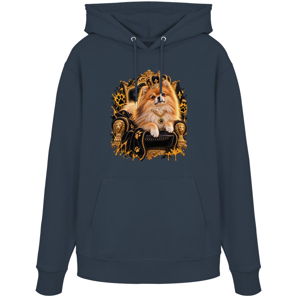Pomeranian - King - Organic Hoodie – Bild 4