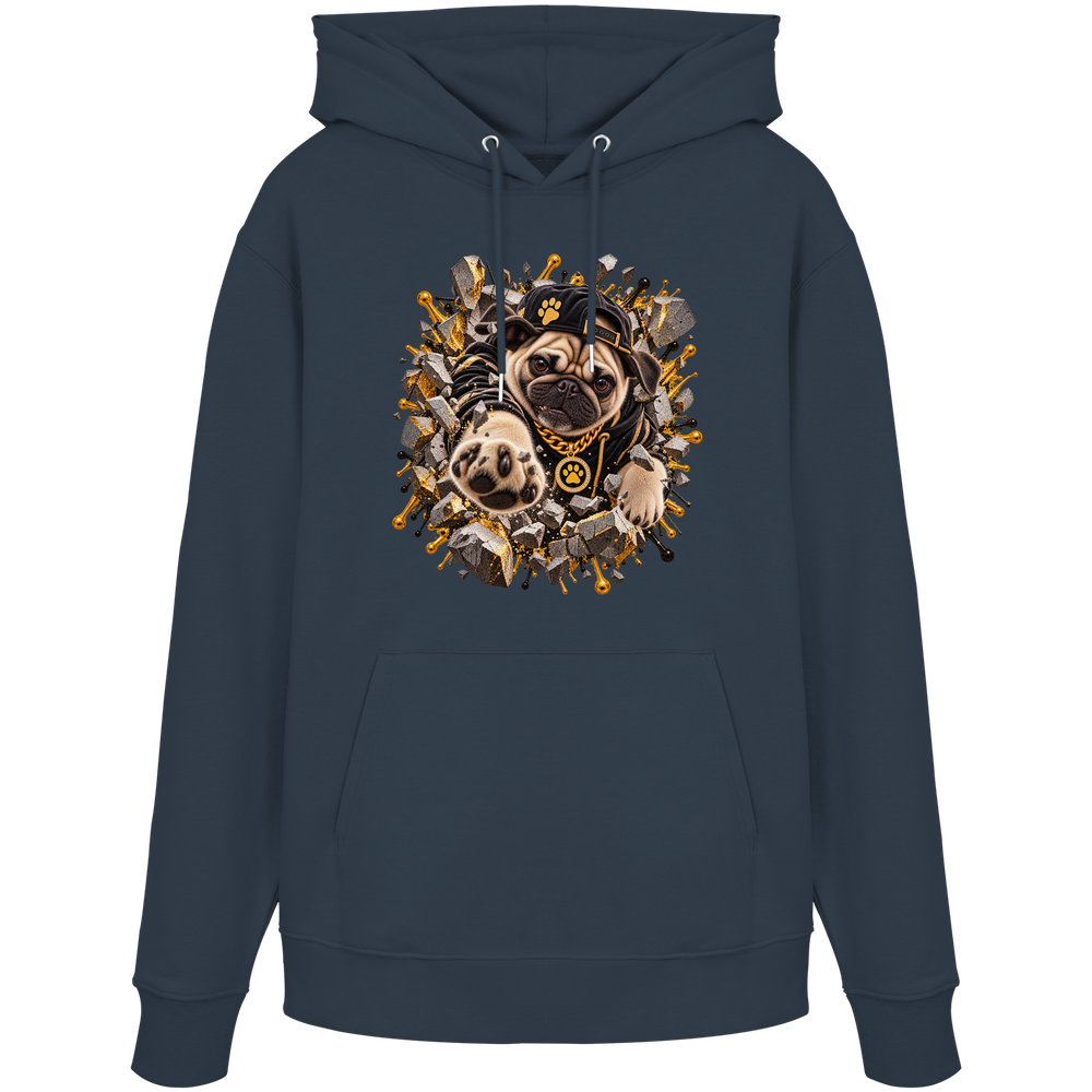 Mops - Breaking Through - Organic Hoodie
