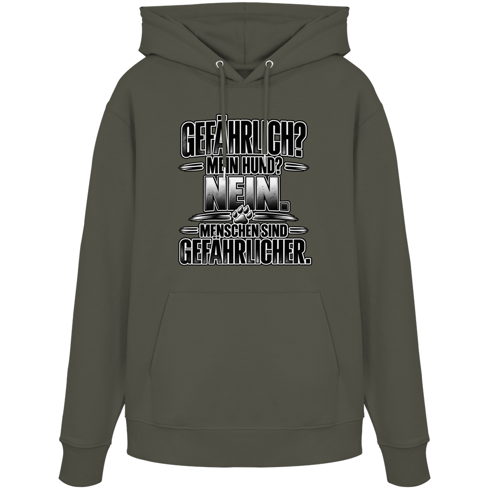 Gefährlich? Nein. - Organic Hoodie – Bild 4