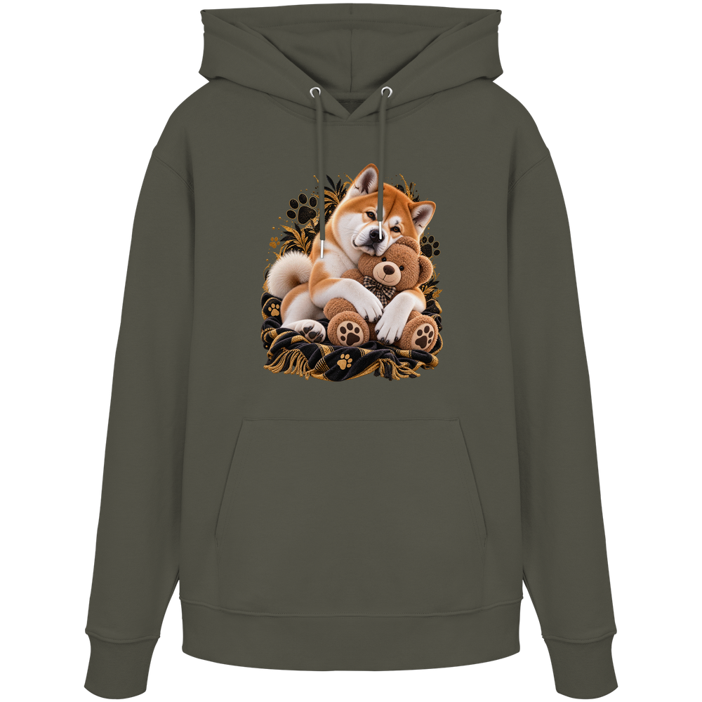 Akita - Cuddle - Organic Hoodie – Bild 5