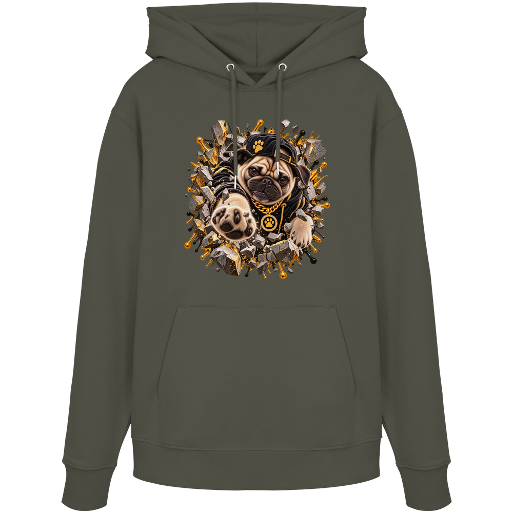 Mops - Breaking Through - Organic Hoodie