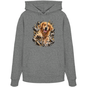 Golden Retriever - Breaking Through - Organic Hoodie