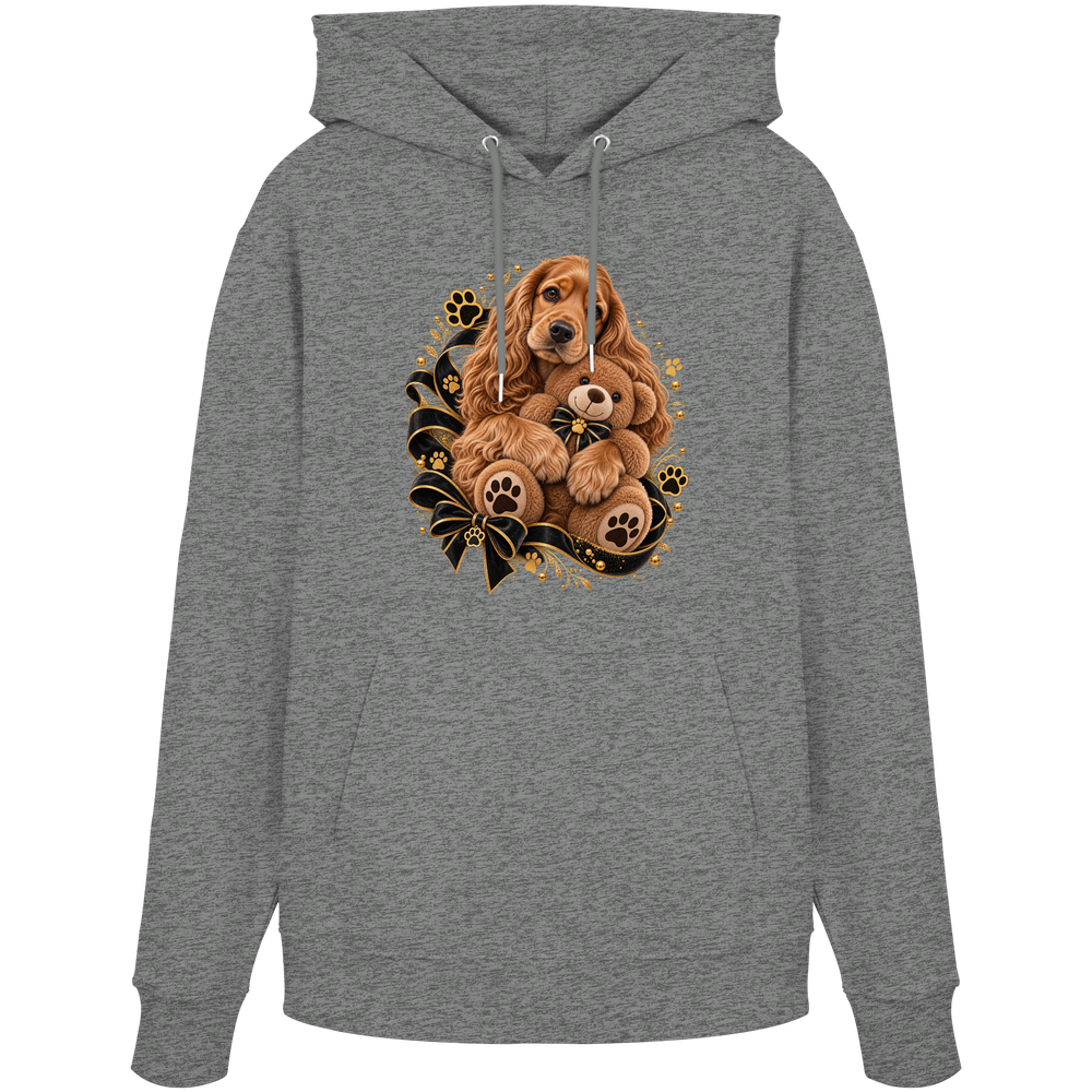 Cocker Spaniel - Cuddle - Organic Hoodie – Bild 8