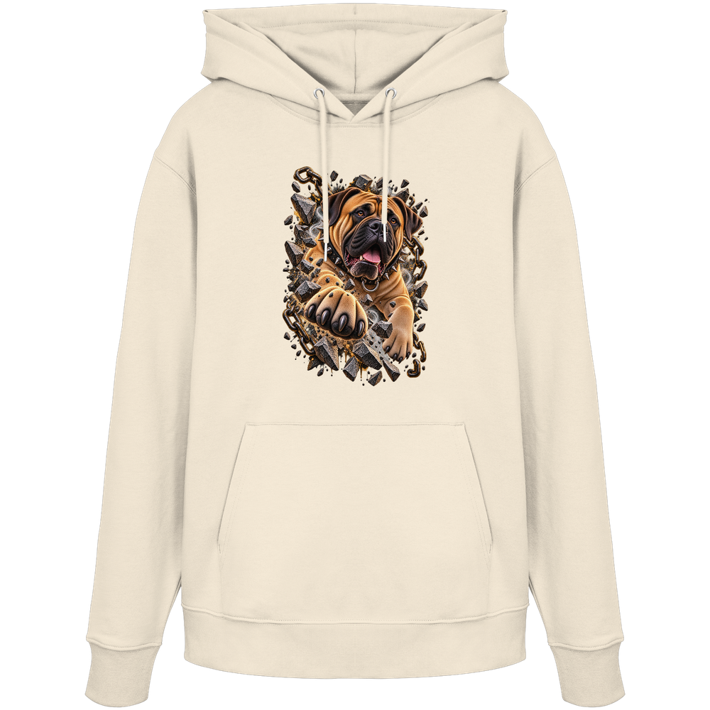 Bullmastiff - Breaking Through - Organic Hoodie – Bild 6